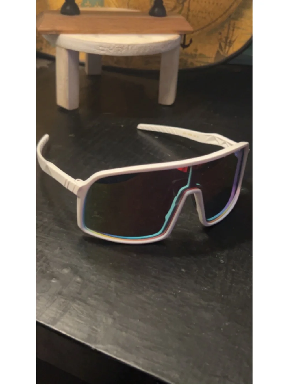 Men's Unbranded Sunglasses One Size White Multicolor
